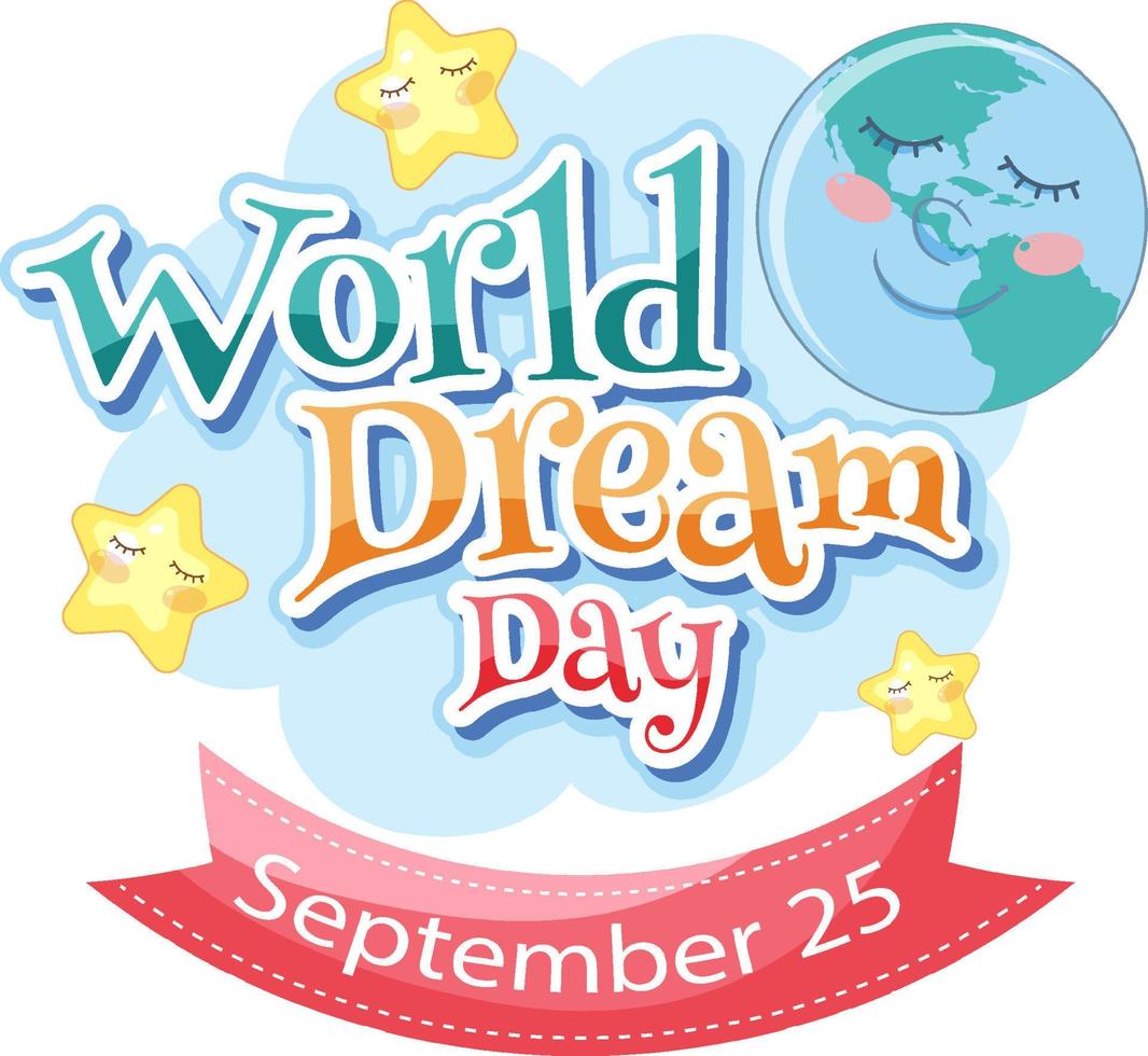 World Dream Day Banner Design vector