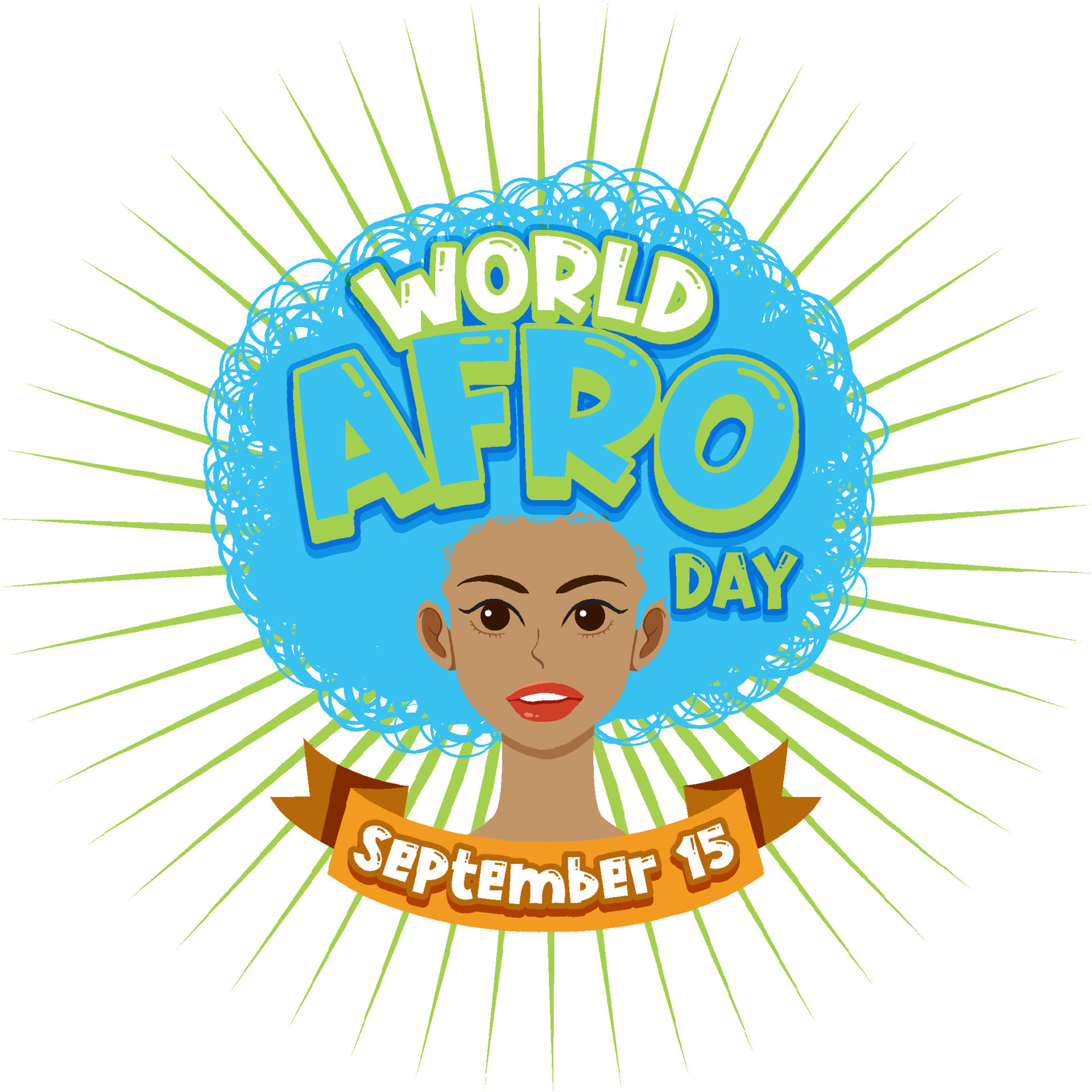 World Afro Day September 15 Banner Design 9202569 Vector Art at Vecteezy