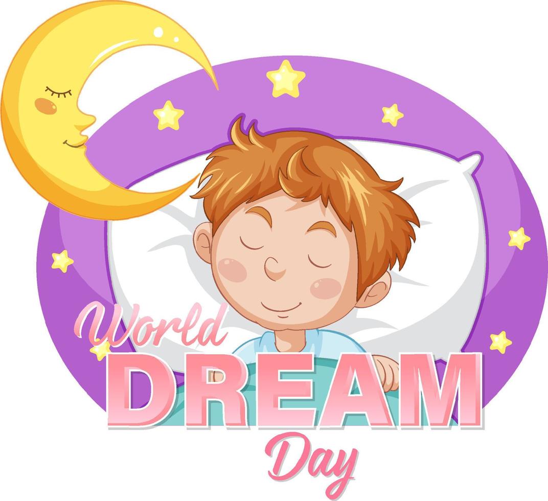 World Dream Day Poster Template vector