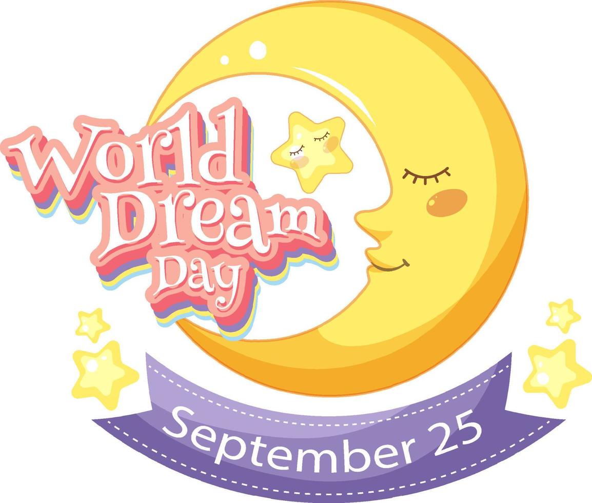 World Dream Day Banner Design vector