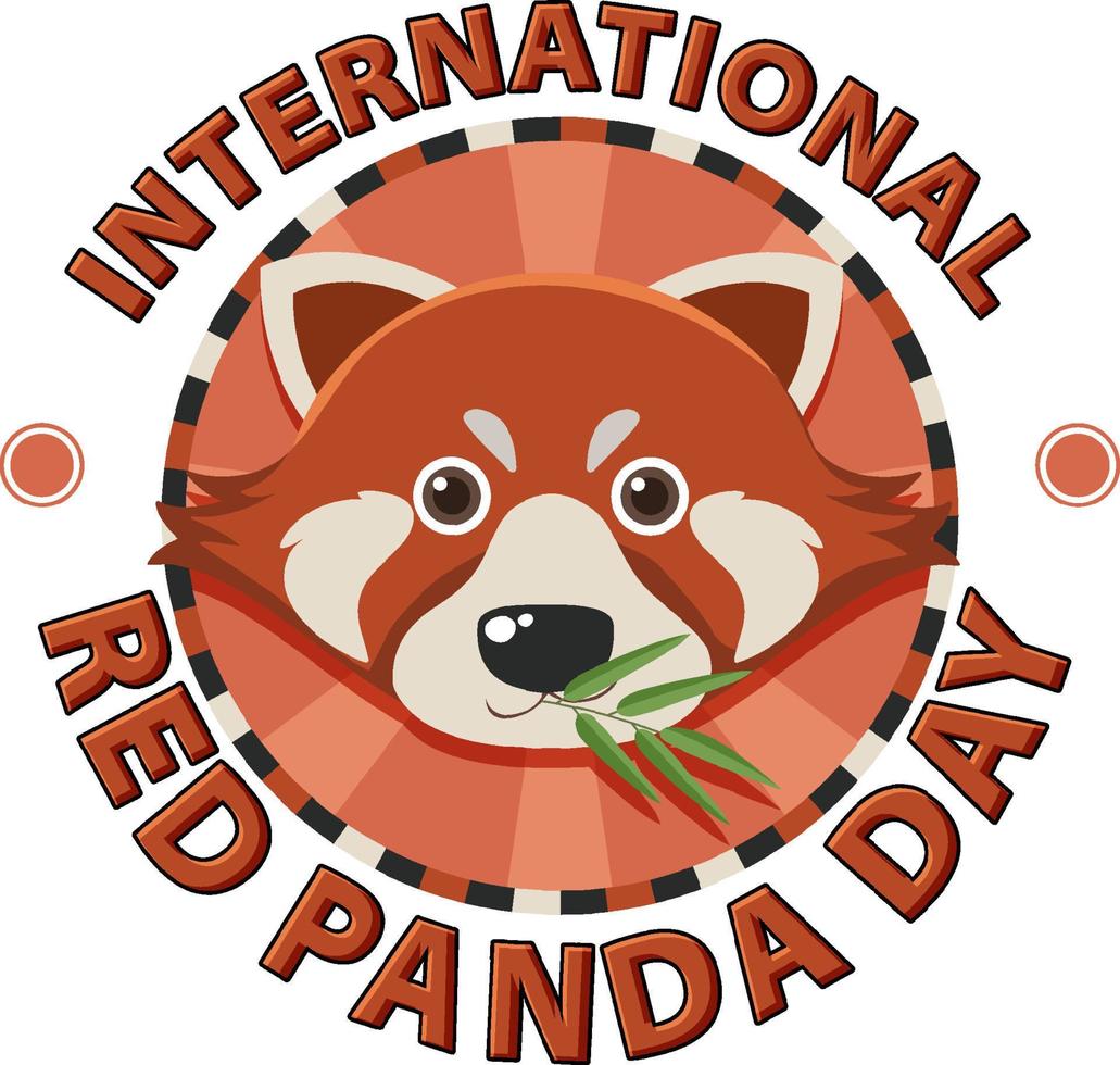 International Red Panda Day 9202677 Vector Art at Vecteezy