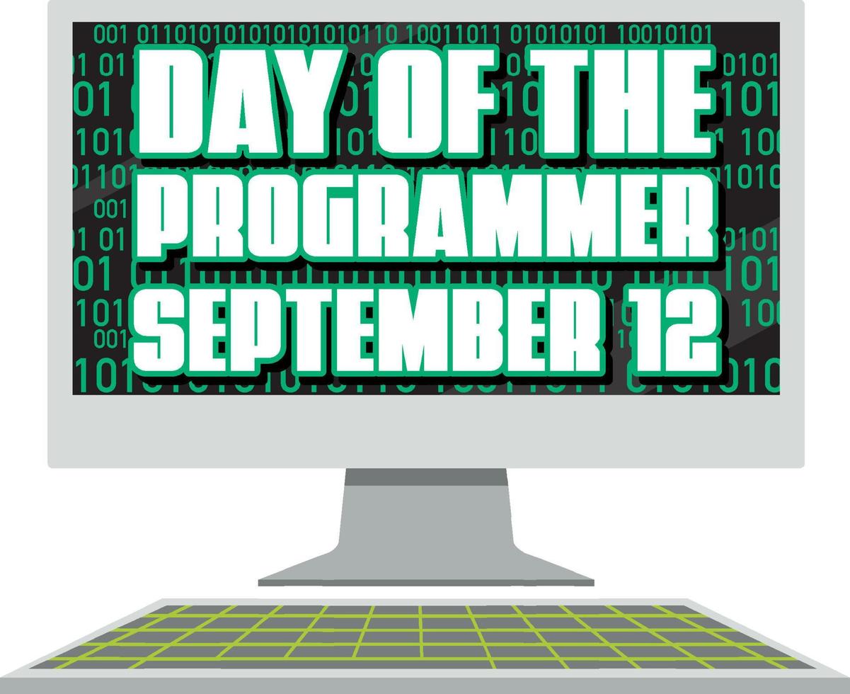 The Day of the Programmer Poster vector