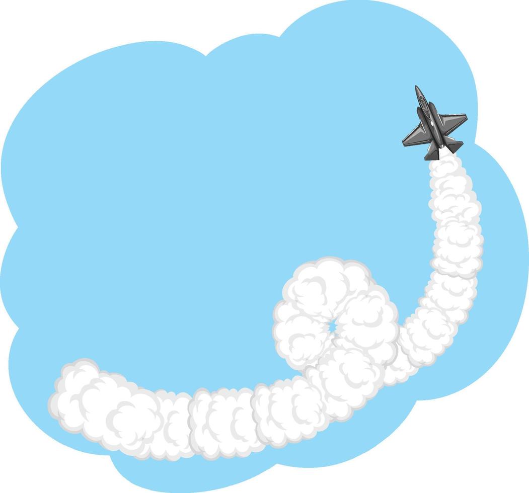Fighter plane with smoke vector