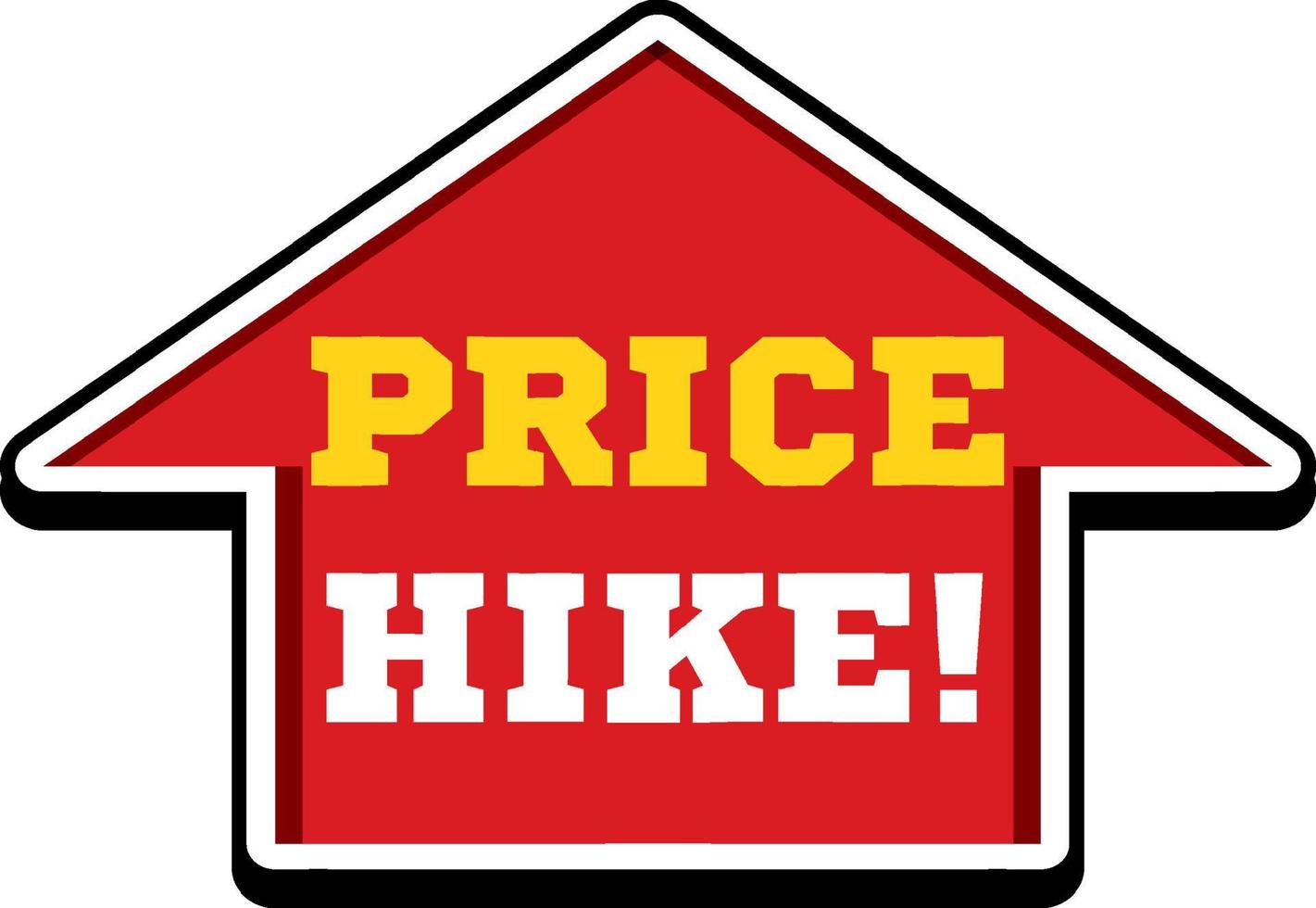 Price Hike logo design vector