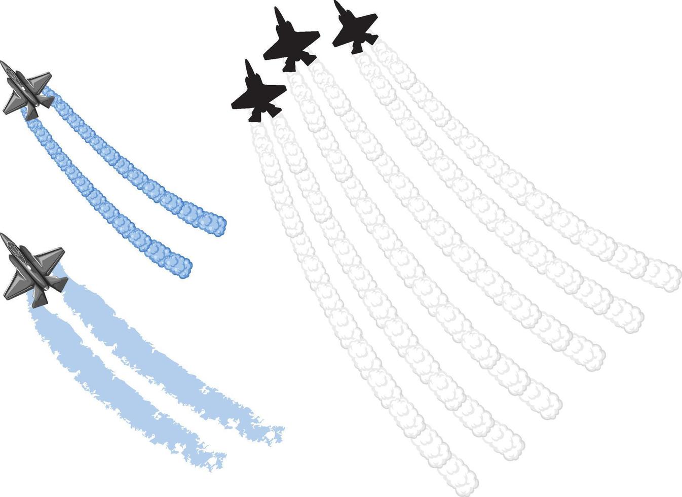 Fighter plane with smoke vector