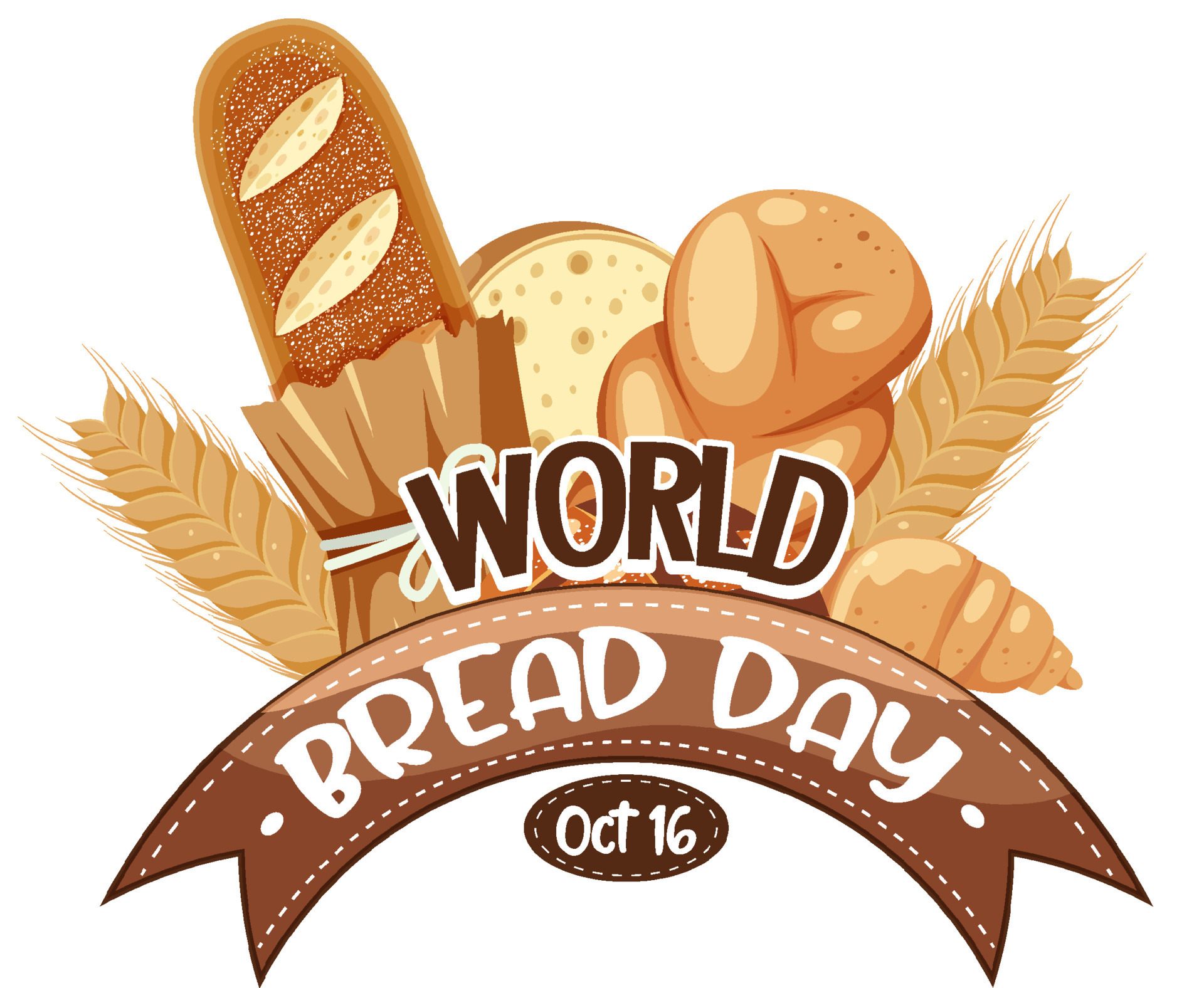 World bread day banner design 9202895 Vector Art at Vecteezy