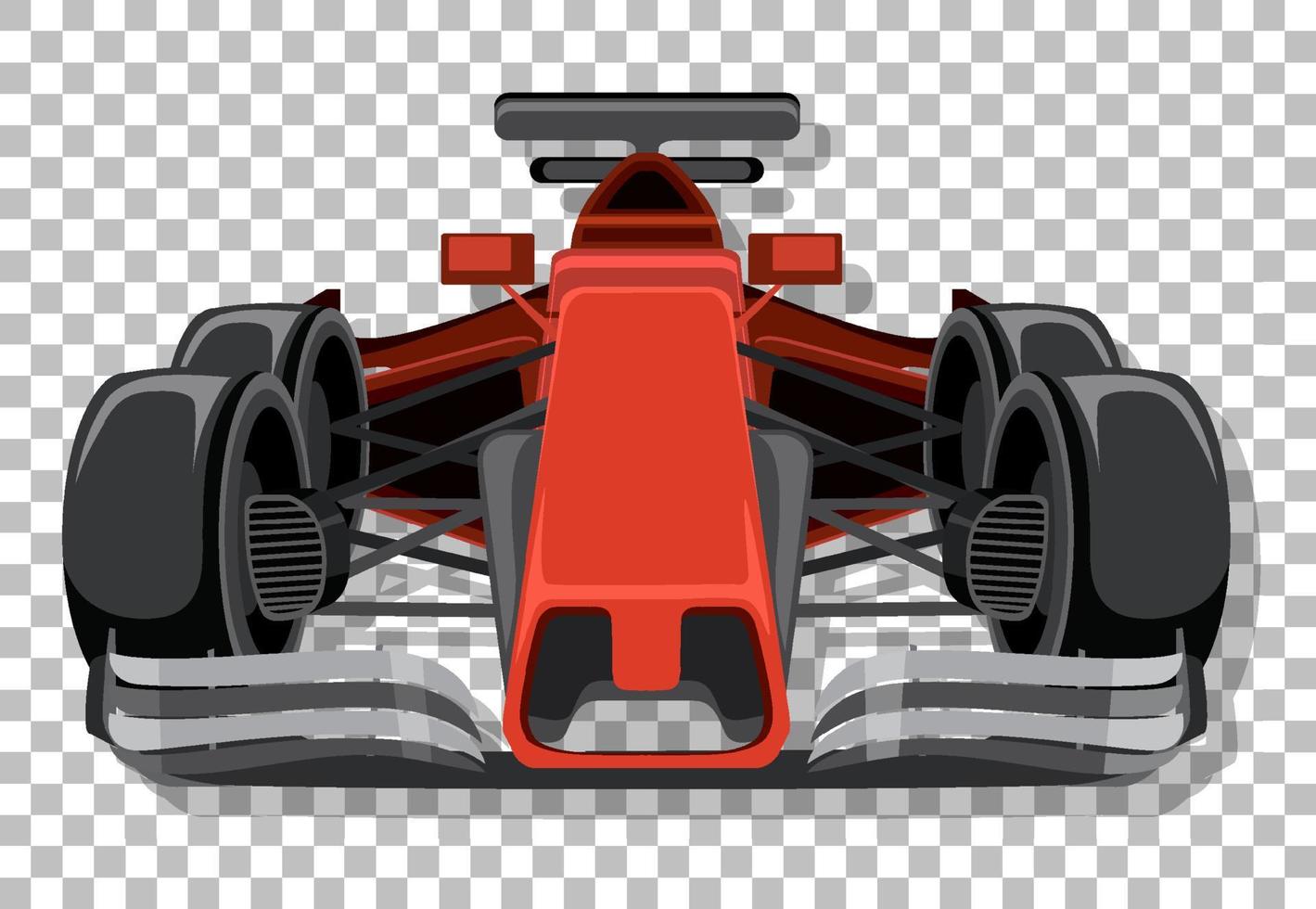 A racing car on grid background vector