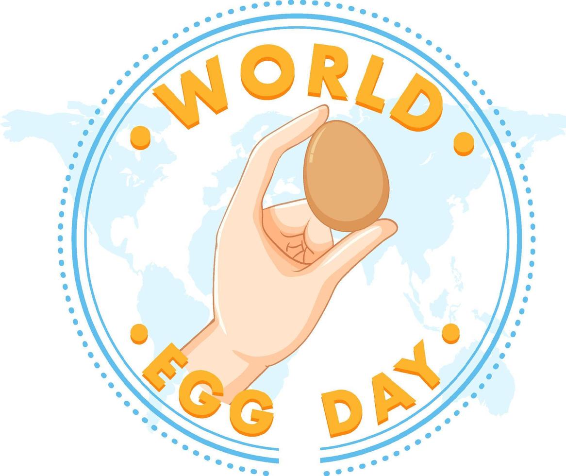 World Egg Day October 14 Banner Design vector