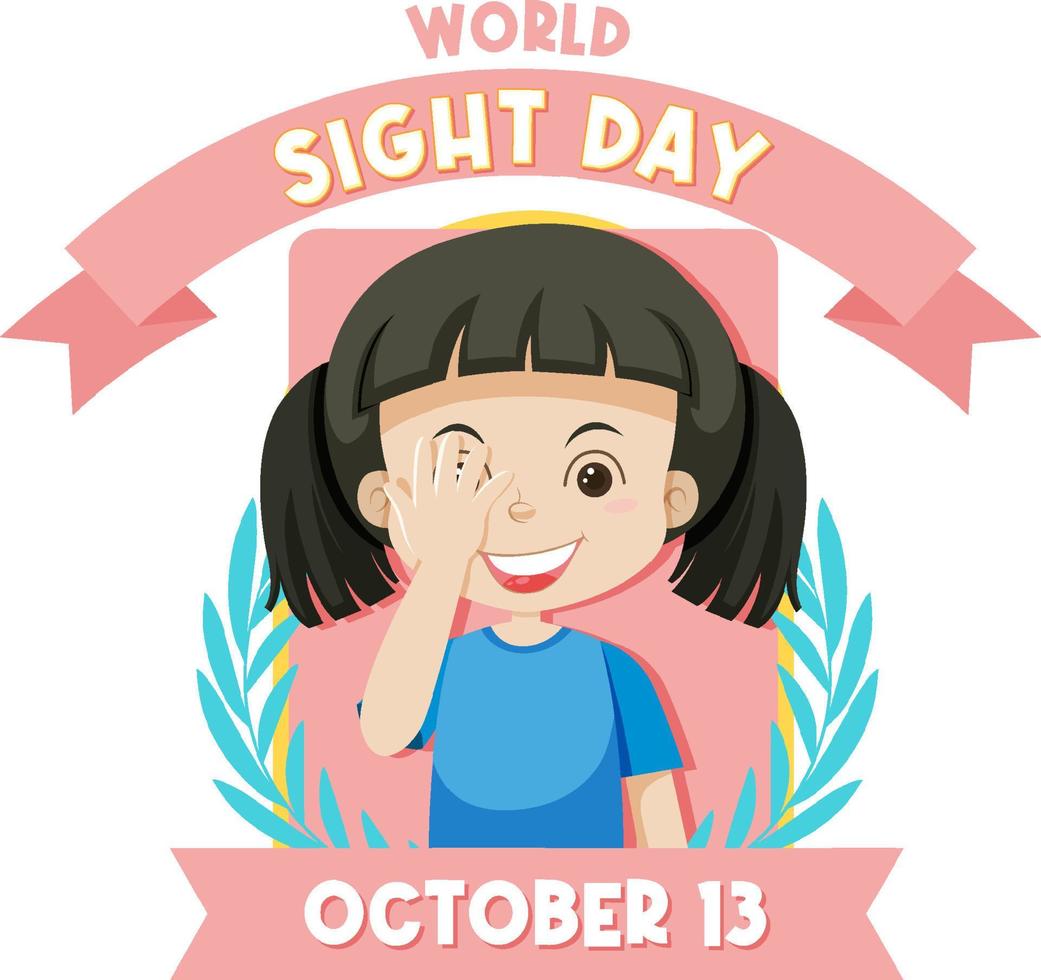 World Sight Day Poster Template vector