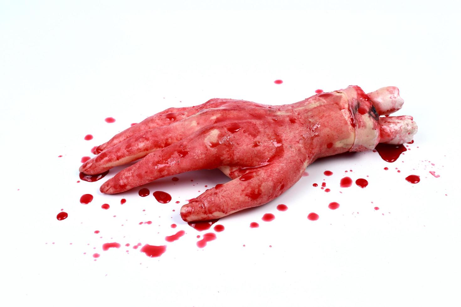 Bloody hand Concept Halloween photo