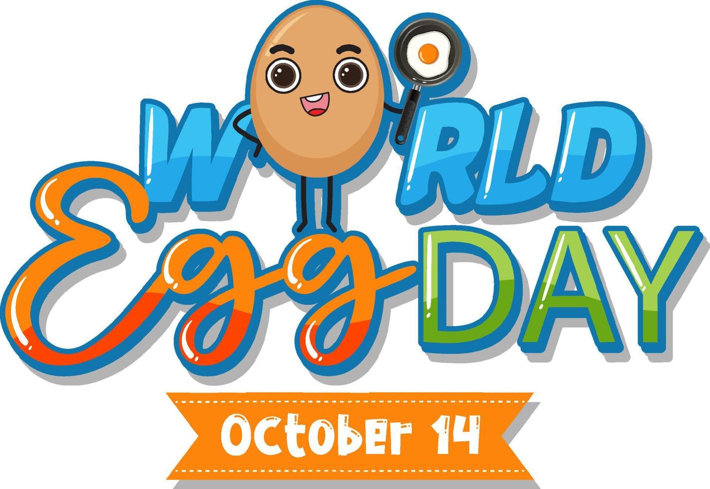 World Egg Day Poster vector