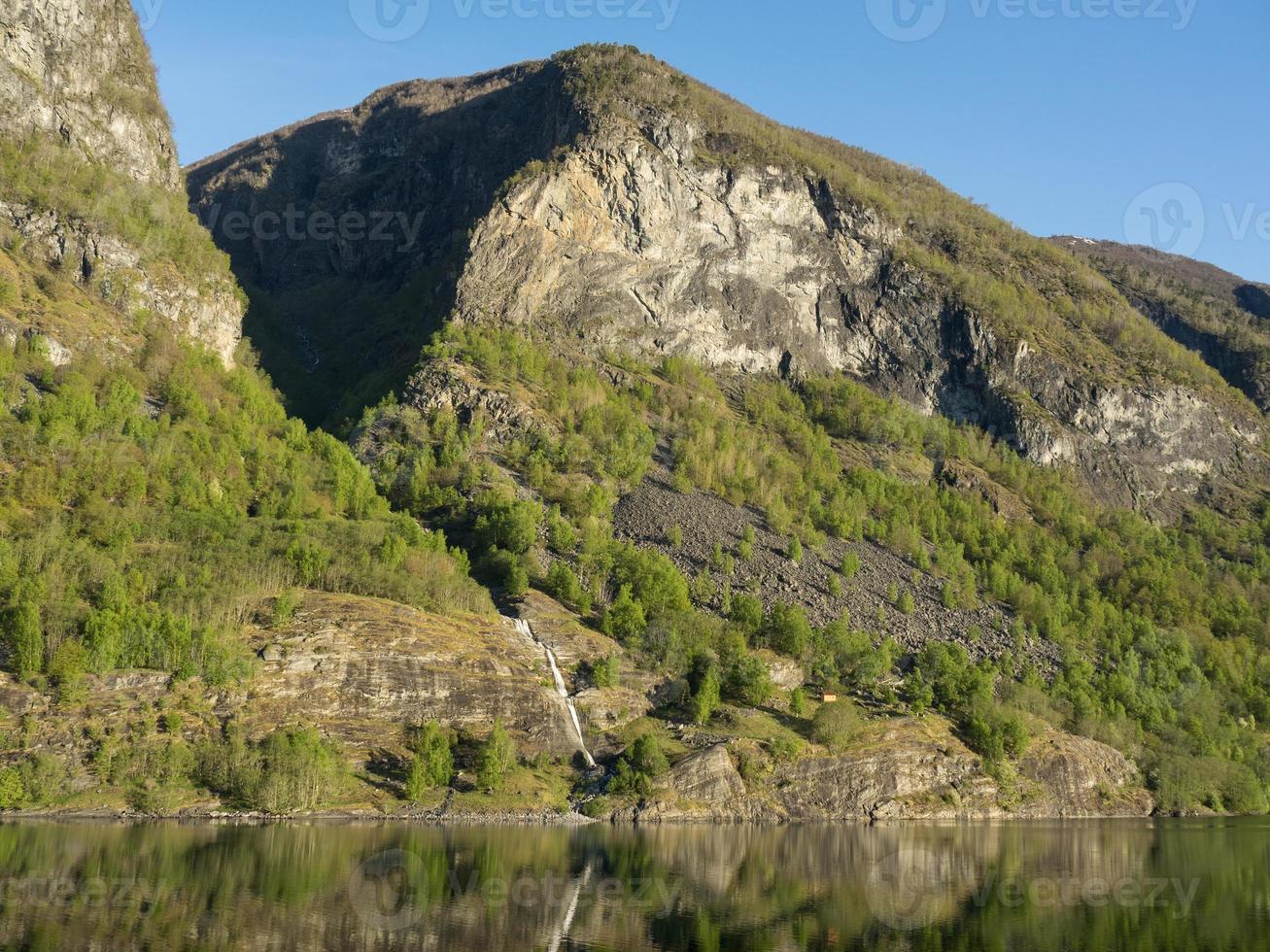 the village of flam in norway photo