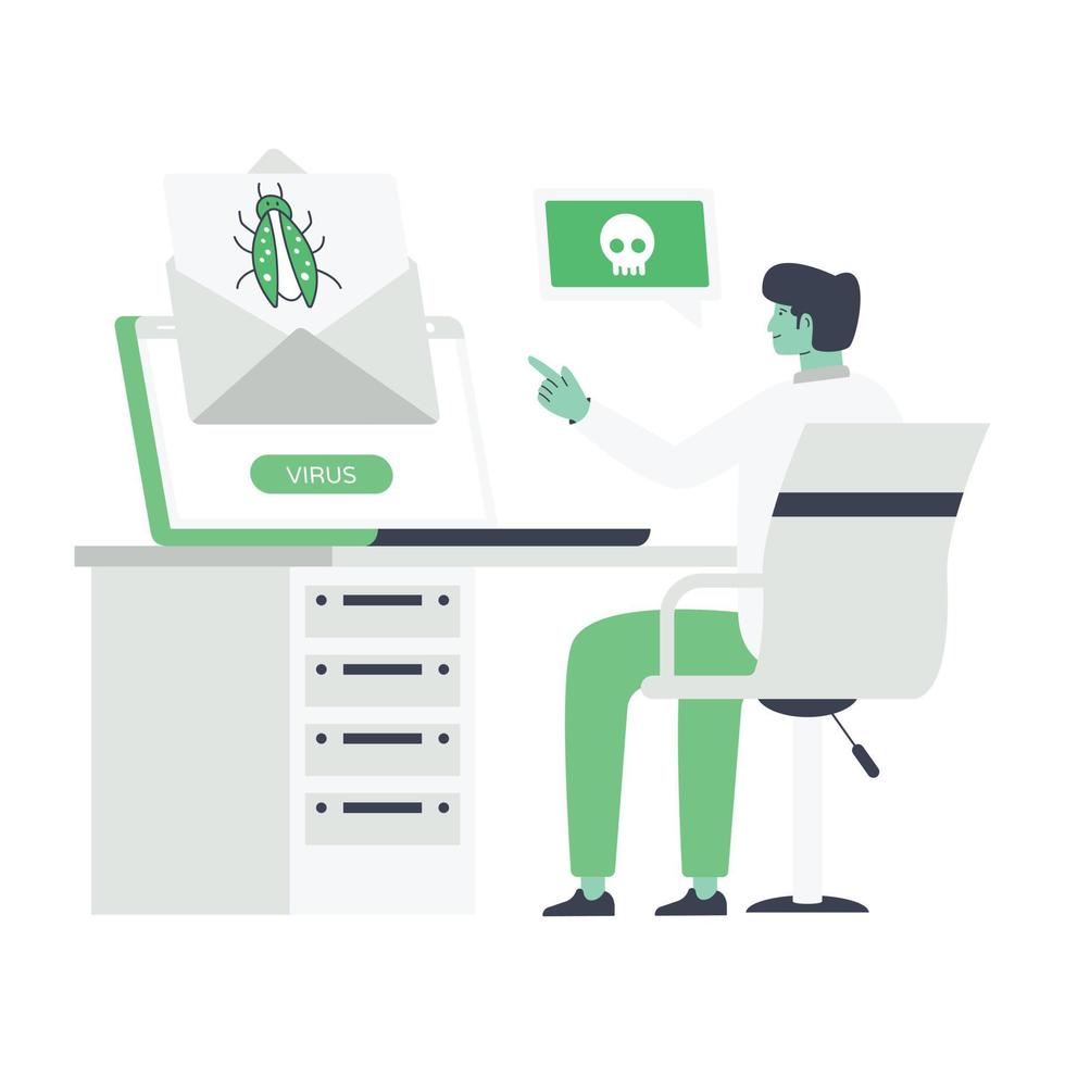 Customer support flat illustration, editable design vector