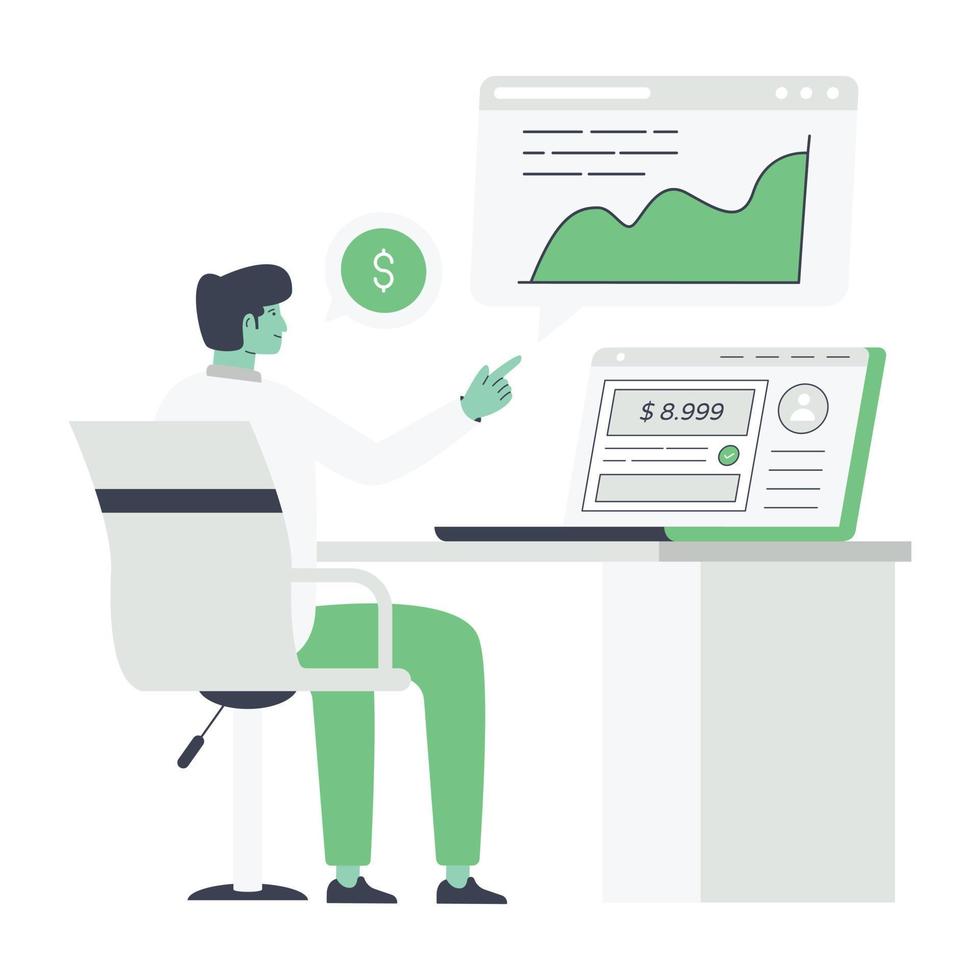 Premium flat illustration of crypto security vector