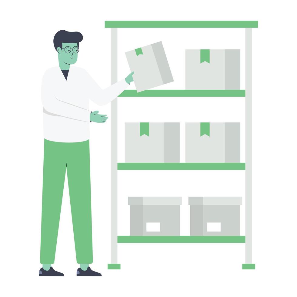 Modern handcrafted flat illustration of barcode scanning vector
