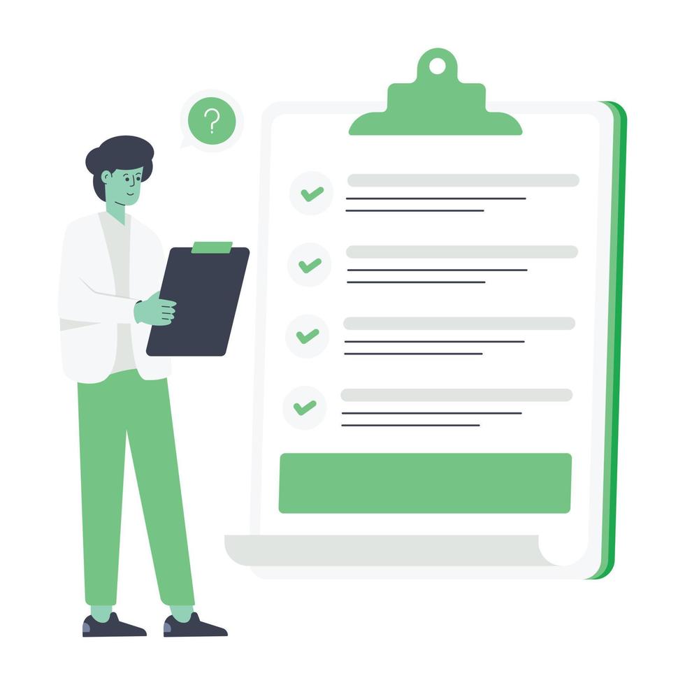 A flat illustration of recruitment vector
