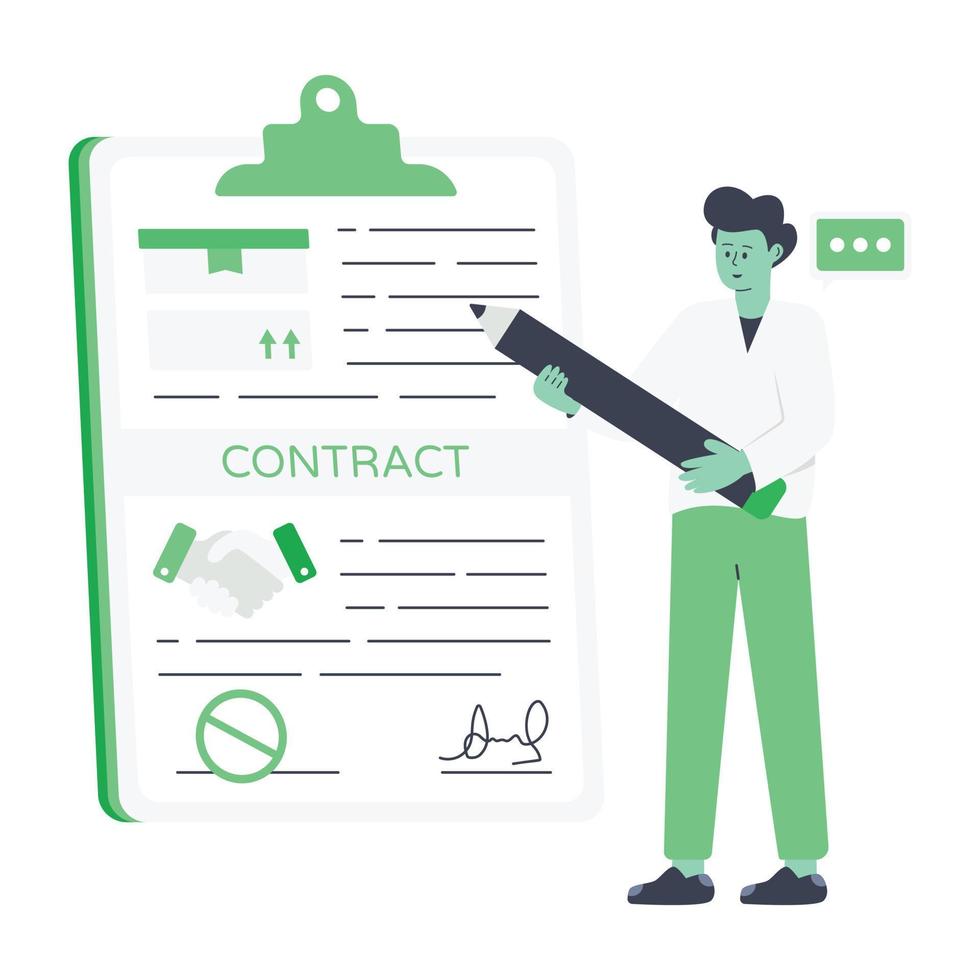 A flat illustration of recruitment vector