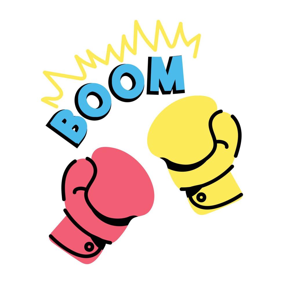 Download an amazing sticker design of boom vector