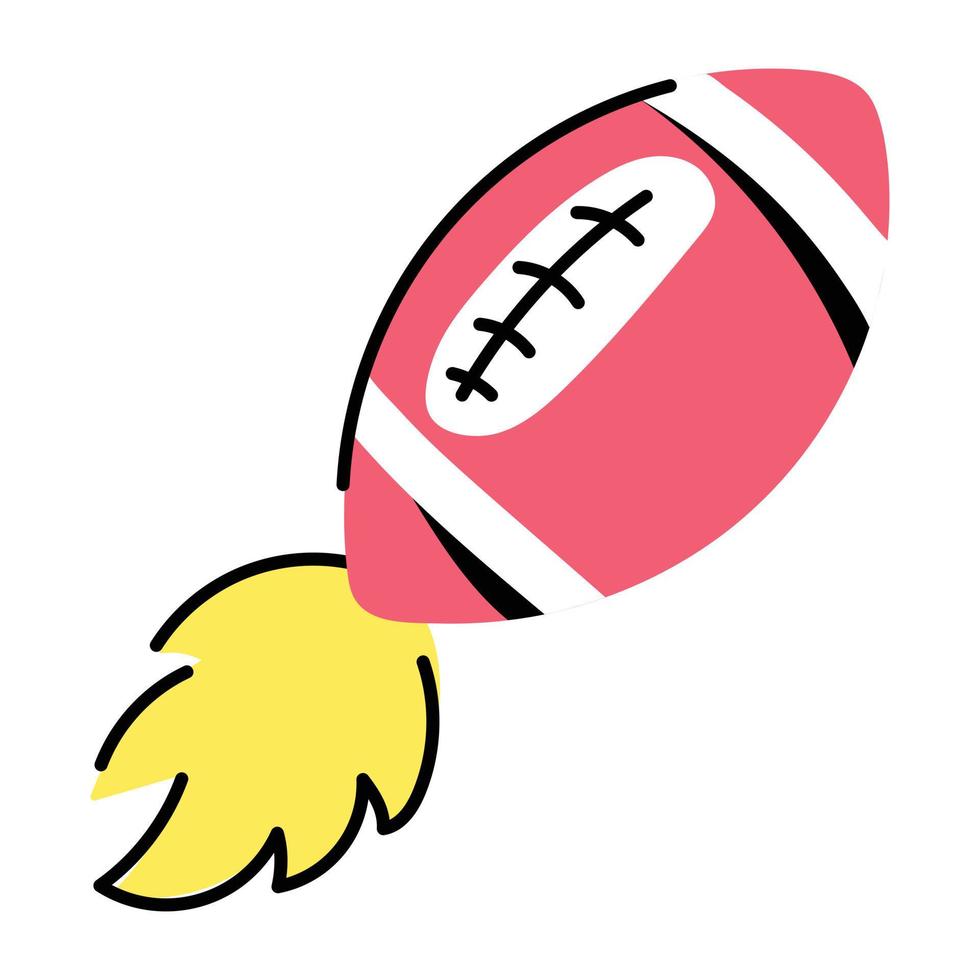 A customizable sticker design of rugby vector