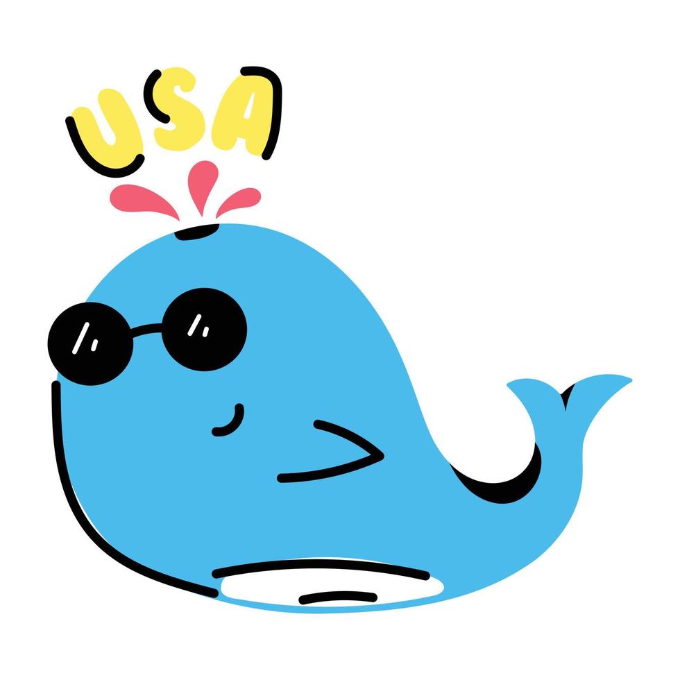 A visually appealing sticker of dolphin vector