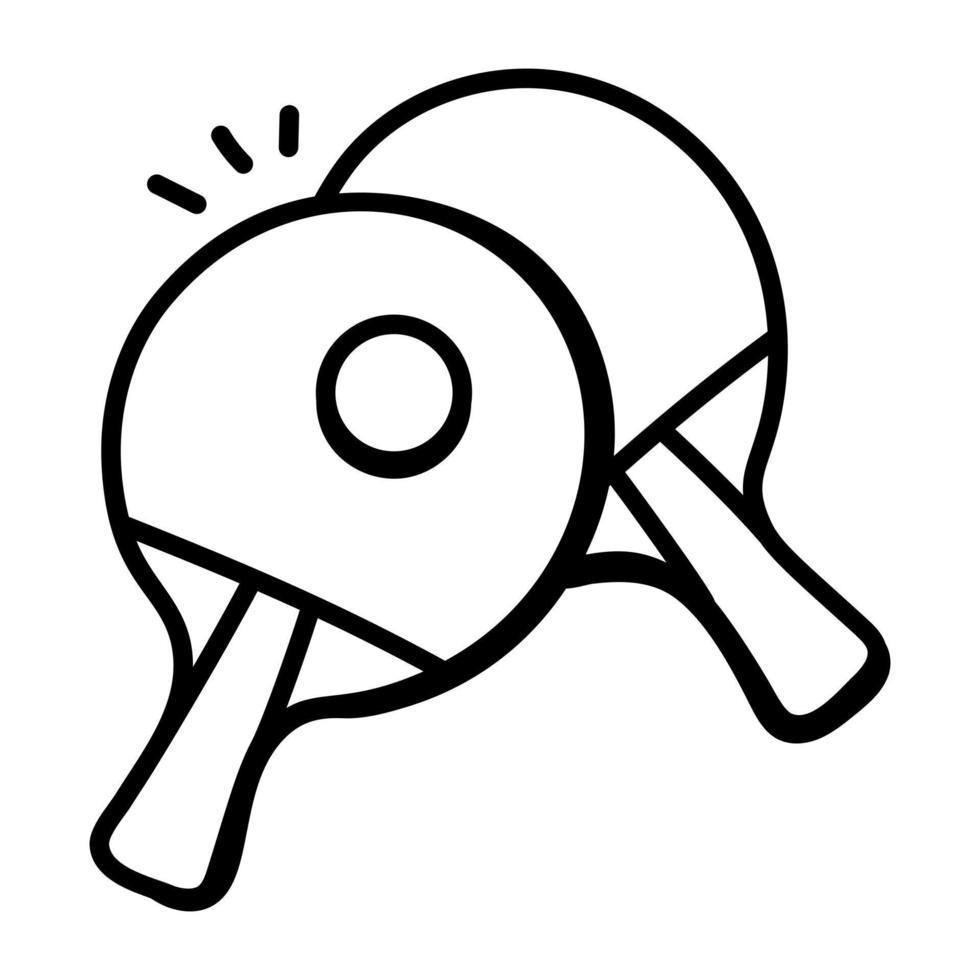 Get hold of this tennis doodle icon vector