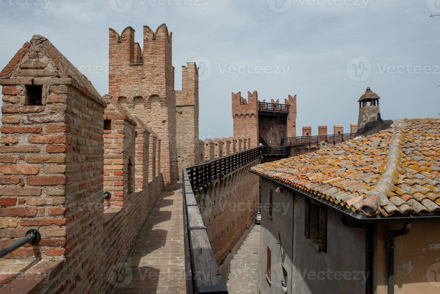 Surrounding walls of an old building photo