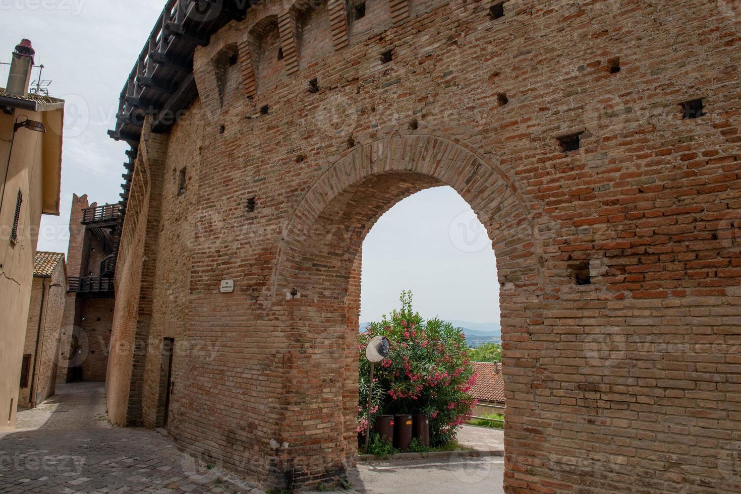 Surrounding walls of an old building photo