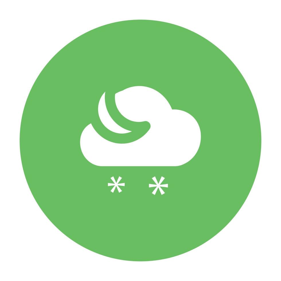 Trendy Snowy Night vector
