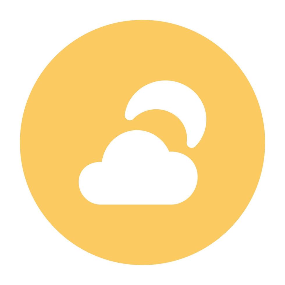Trendy Cloudy Night vector