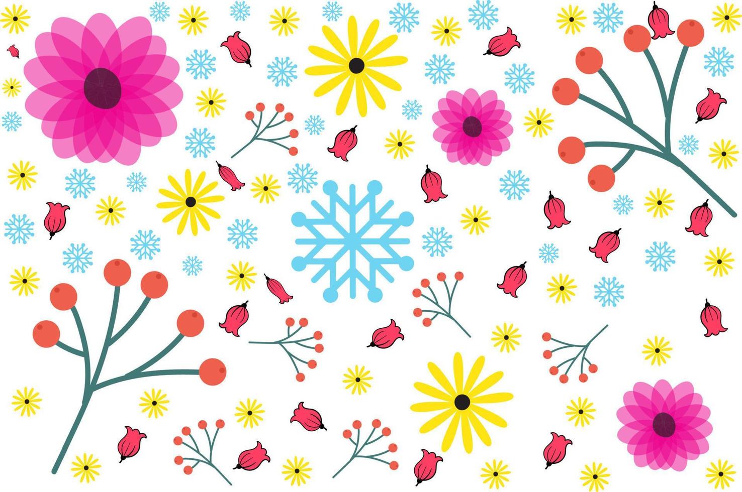 abstract floral pattern vector