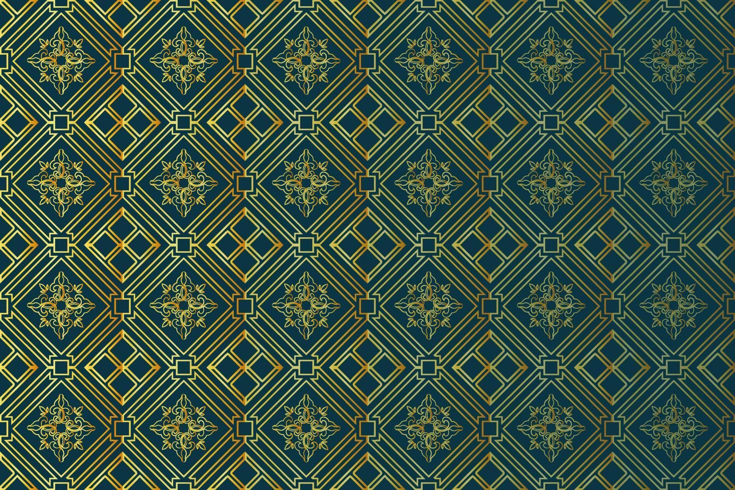 geometric gold seamless pattern background vector
