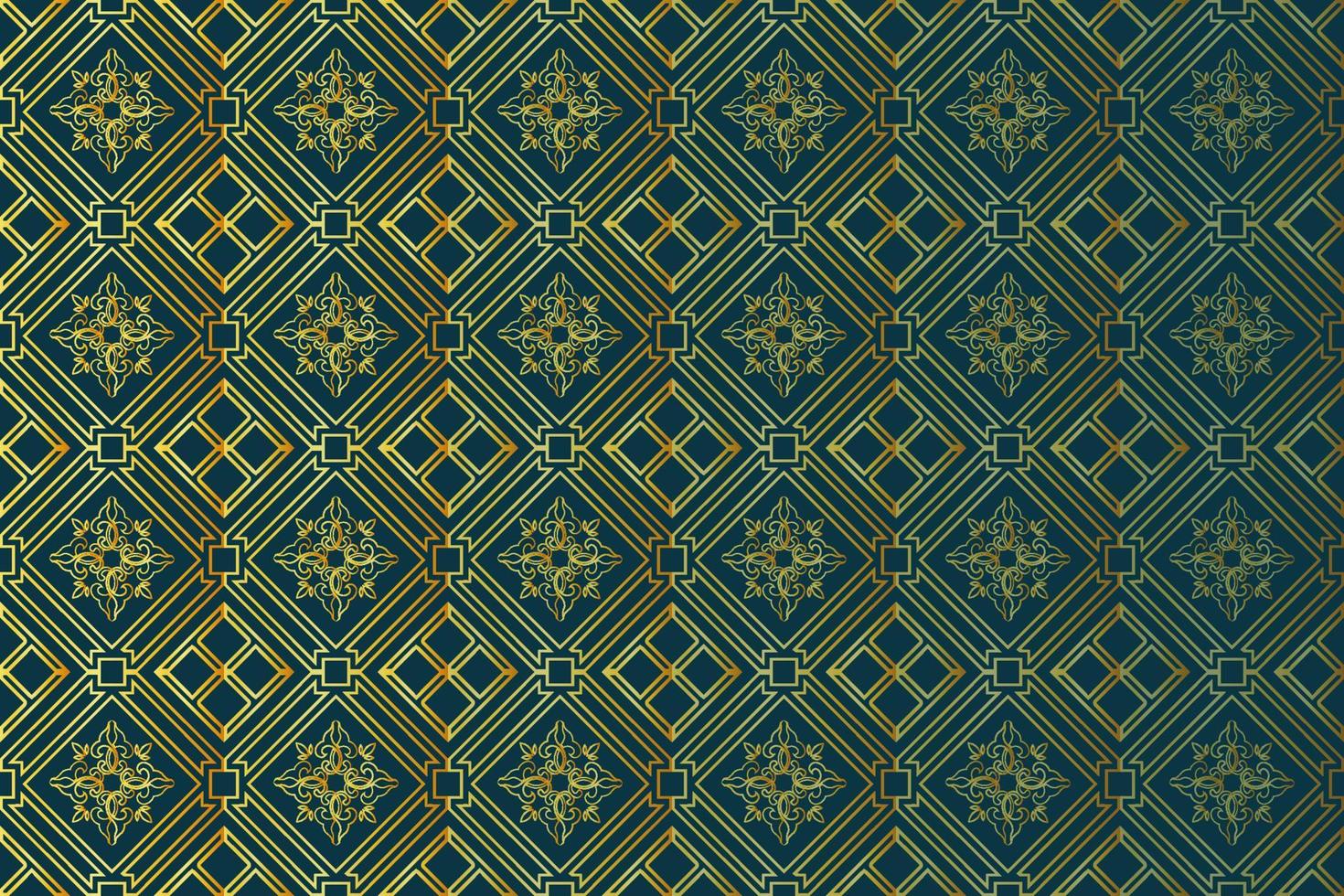 geometric gold seamless pattern background vector