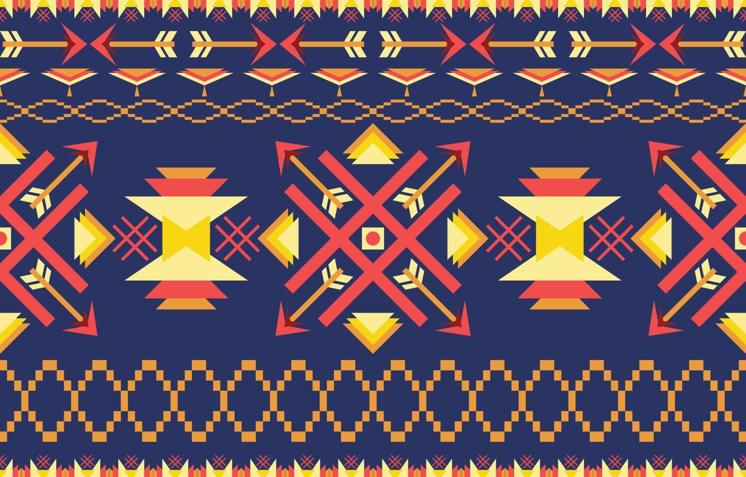 Navajo native american fabric seamless pattern,geometric tribal ethnic traditional background, design elements, design for carpet,wallpaper,clothing,rug,interior,embroidery vector illustration.