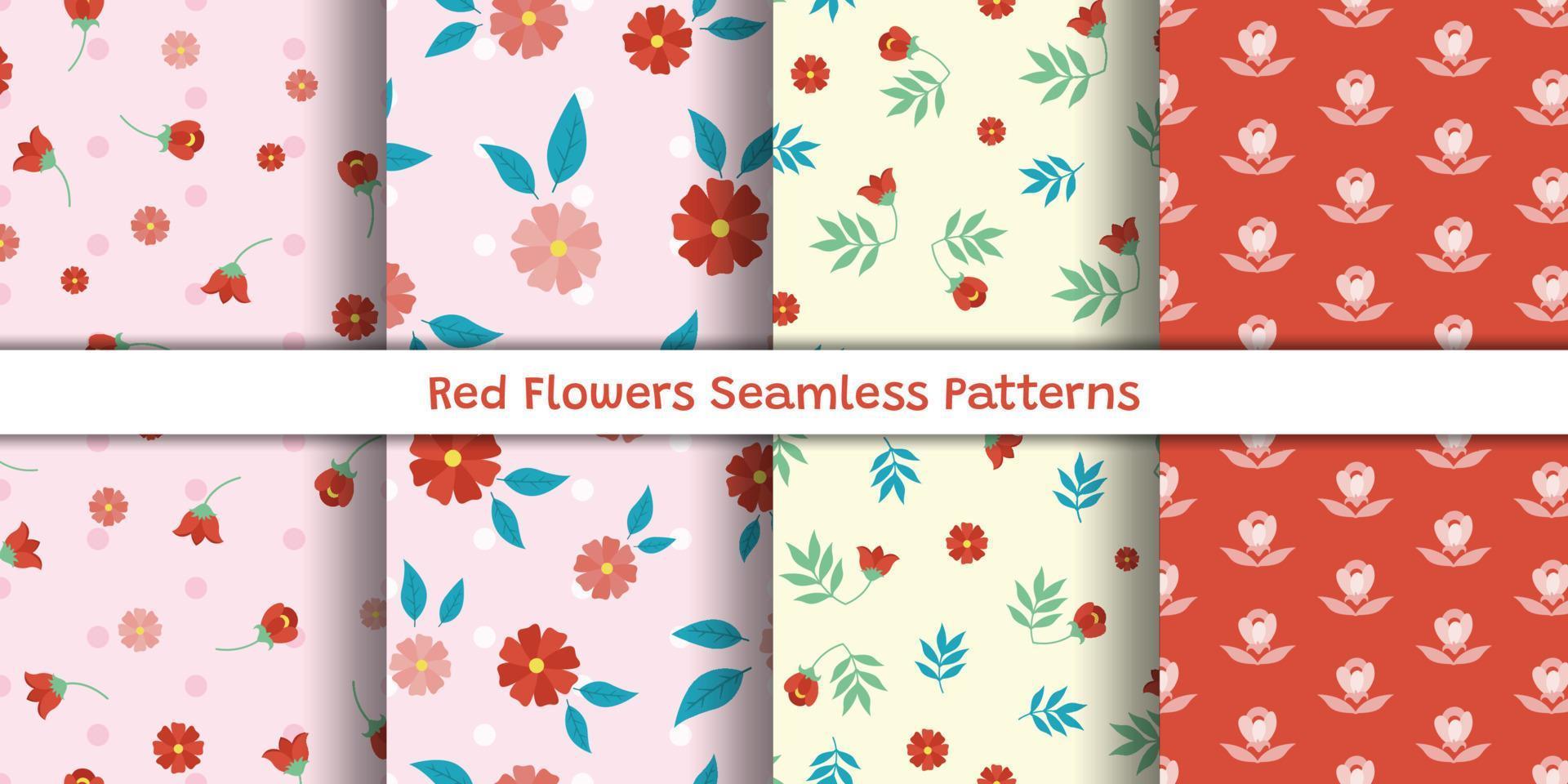 Seamless pattern with siesta floral. floral digital paper pack vector