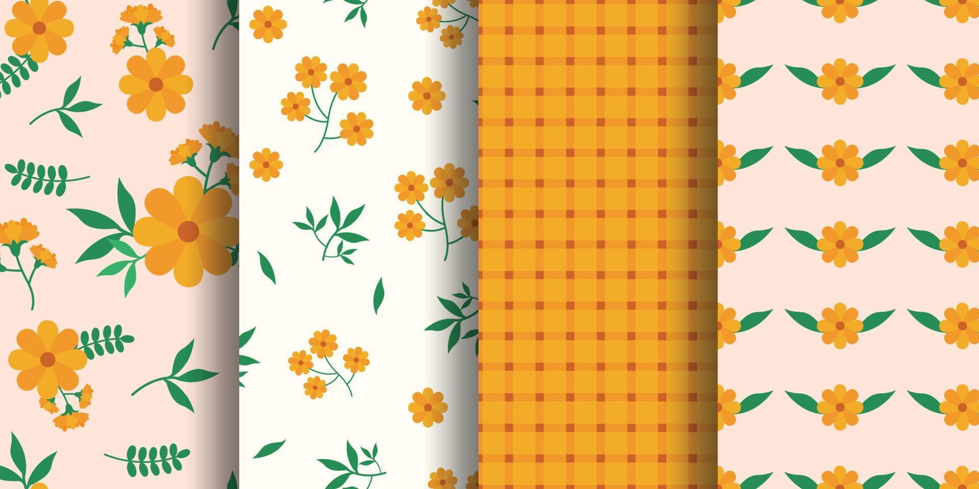 Seamless pattern with mango color. digital paper pack vector