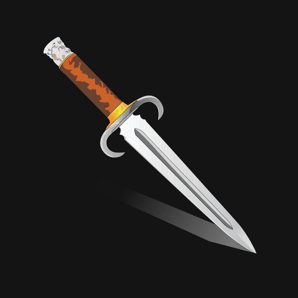 Ilustración de vector de cuchillo de lujo