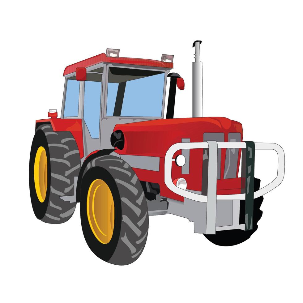Ilustración de vector de tractor