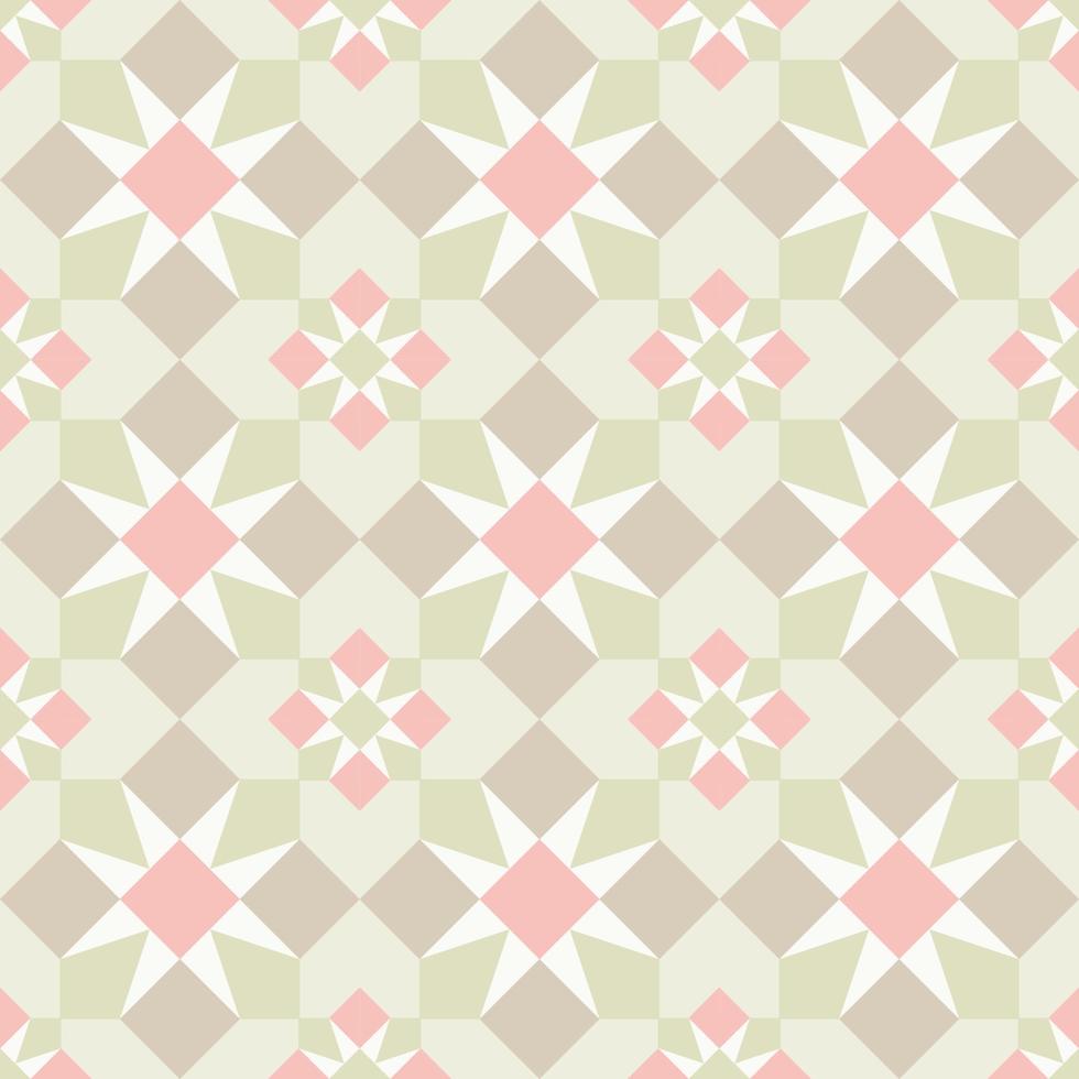 Mosaic geometric seamless pattern in pastel colors 9206583 Vector Art ...