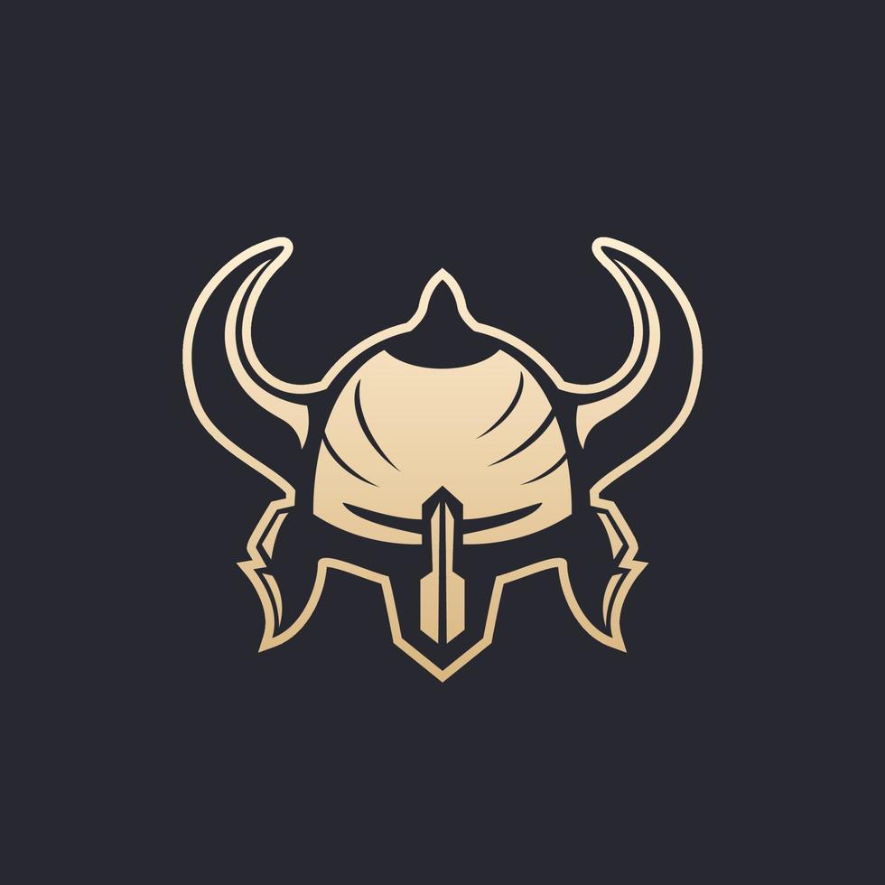 helmet with horns, vector
