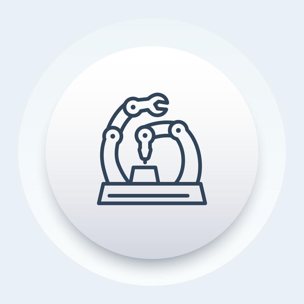 conveyor, assembly line icon vector