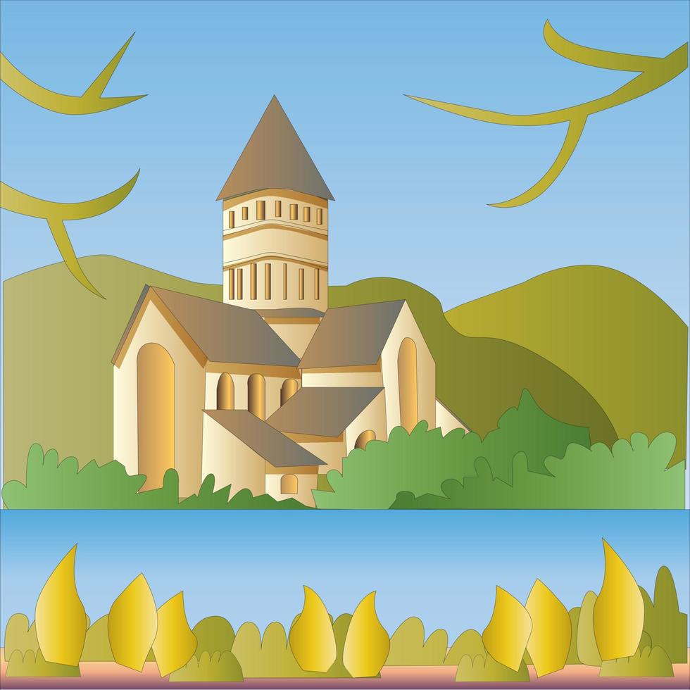 Country Side View Vector
