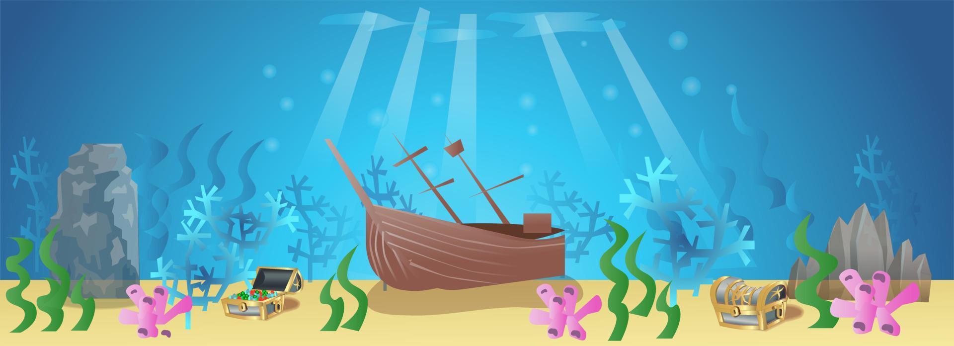 Underwater Game Background vector