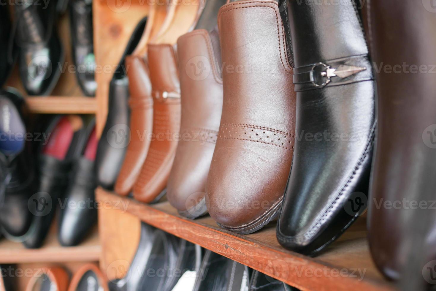 shoes display for sale at local store photo