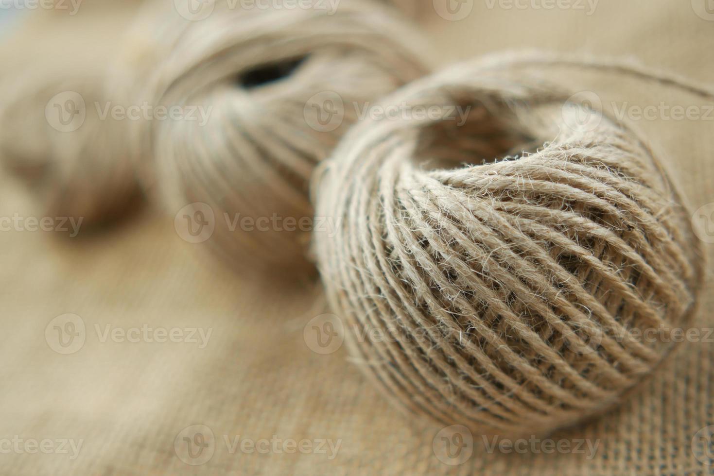 Roap texture on a table closeup photo