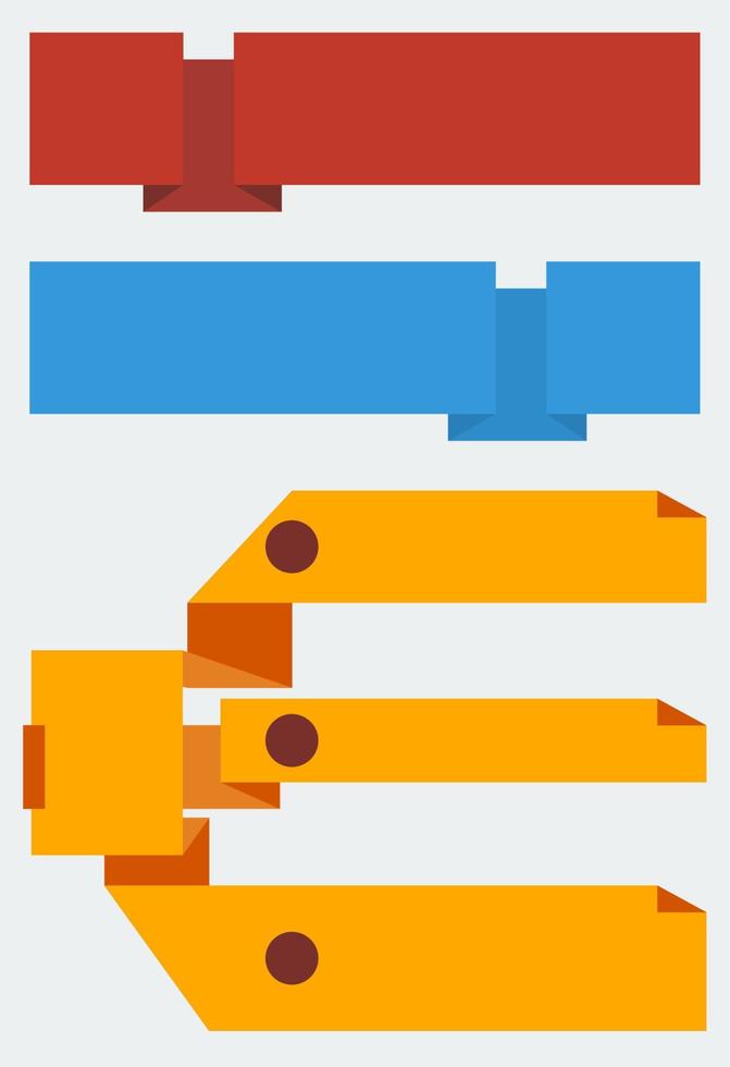 vector editable de plantilla infográfica con estilo de papel de color origami para banner o visualización de datos