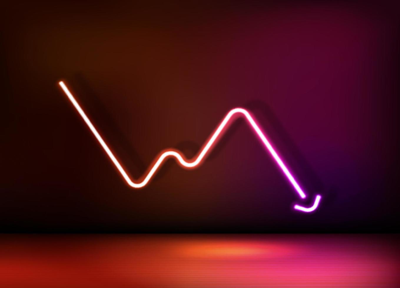 Neon glowing rating icon. 3d vector illustration