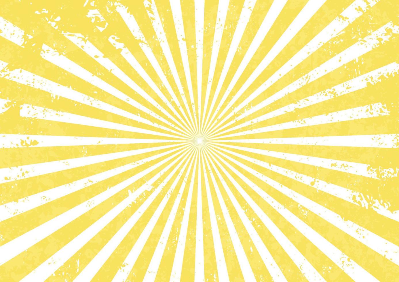 Sunburst with grunge texture background vector