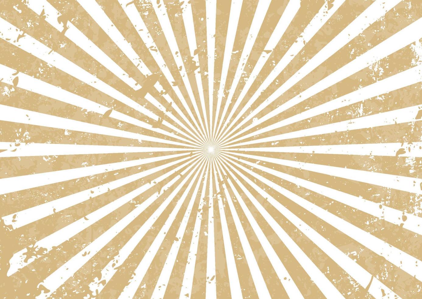 Sunburst con fondo de textura grunge vector