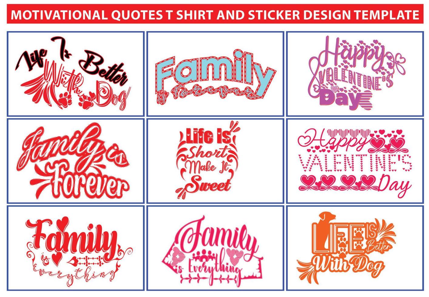 Motivational quotes t shirt and sticker design template vector