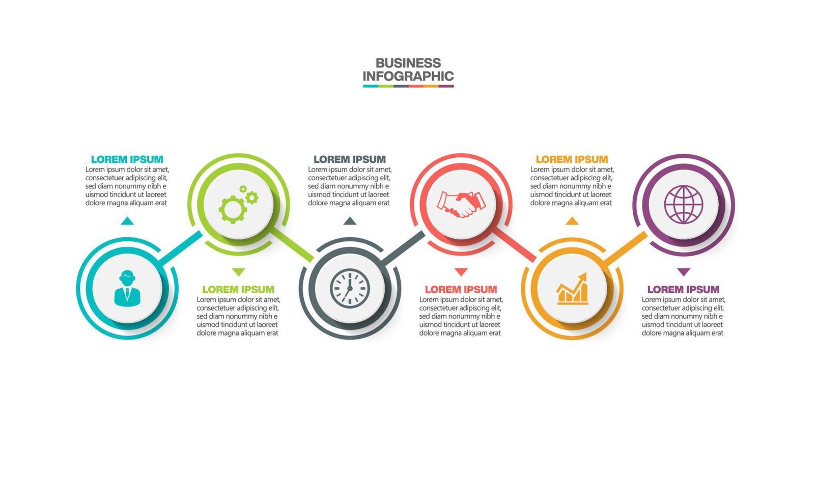 Presentation business infographic template vector